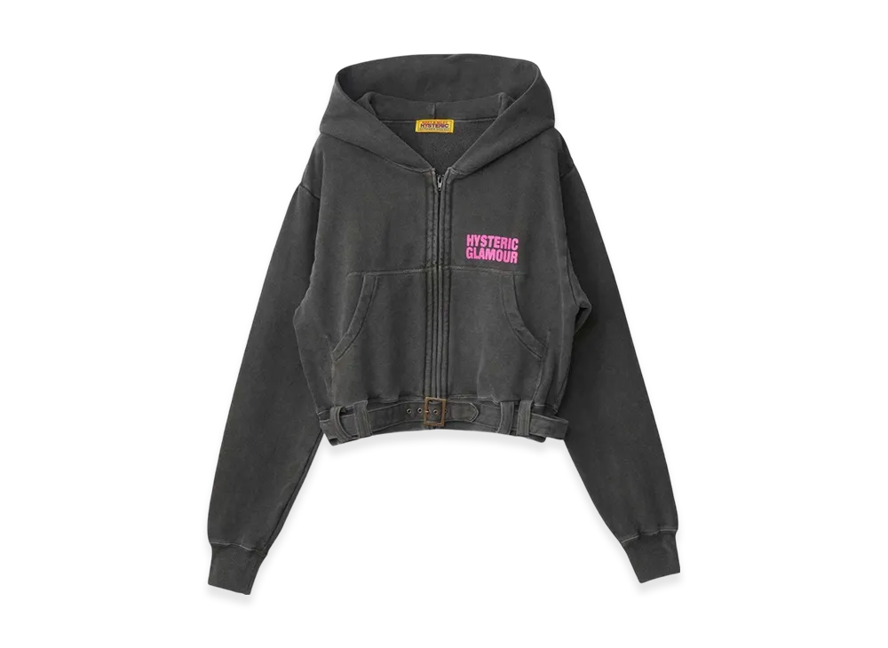 HYSTERIC GLAMOUR Babysitting Club Short Hoodie "Black"