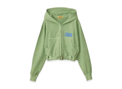 HYSTERIC GLAMOUR Babysitting Club Short Hoodie "Green"