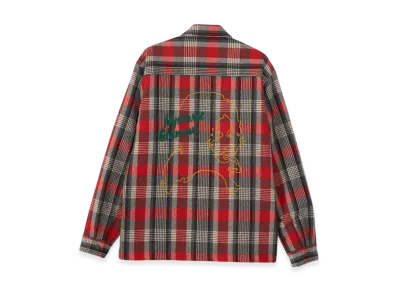 HYSTERIC GLAMOUR State of Hysteric Embroidered CPO Shirt Jacket "Red"