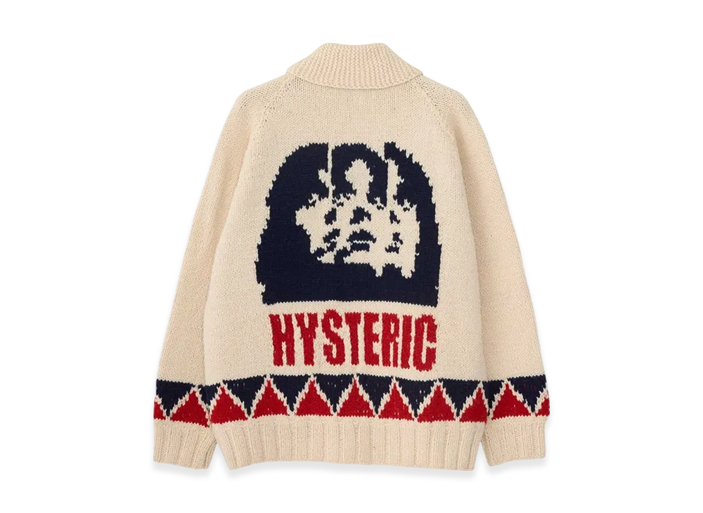 HYSTERIC GLAMOUR Multi Woman Knitted Cardigan "White"