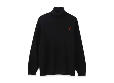 HYSTERIC GLAMOUR Hysteric Times Embroidered Turtleneck Sweater "Black"