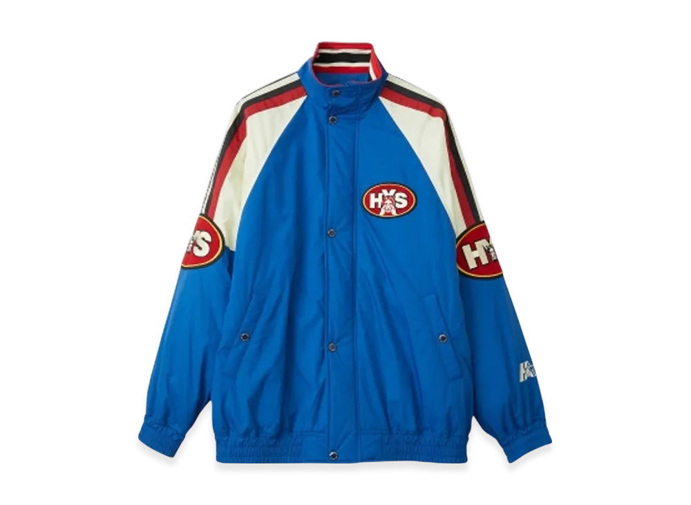 HYSTERIC GLAMOUR Evil Star Patch Stand Up Collar Jacket "Blue"