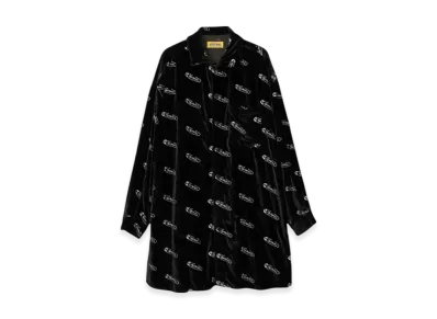 HYSTERIC GLAMOUR Hysteric Pin Embroidered Shirt Dress "Black"