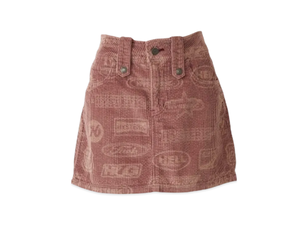 HYSTERIC GLAMOUR Motor City Fever Pattern Low Rise Mini Skirt "Pink"