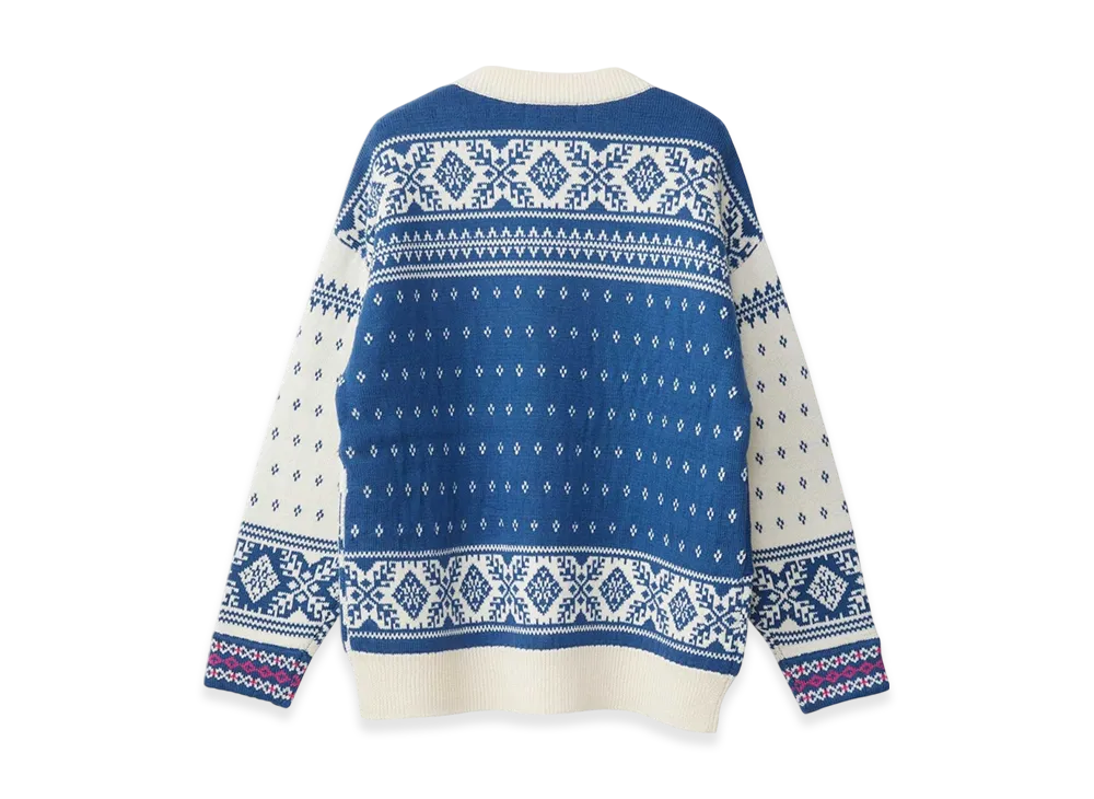 HYSTERIC GLAMOUR Snow Nordic Sweater "Blue"