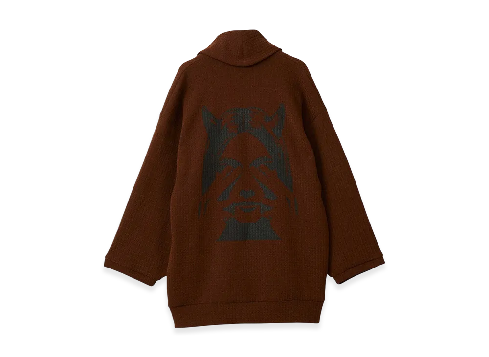 HYSTERIC GLAMOUR See No Evil Oversized Cardigan "Brown"