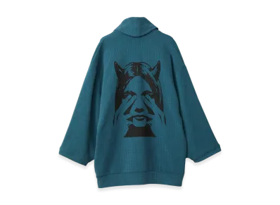 HYSTERIC GLAMOUR See No Evil Oversized Cardigan "Blue"