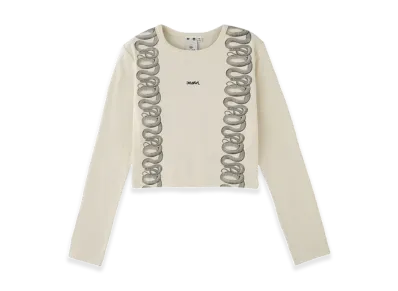 HYSTERIC GLAMOUR x X-Girl L/S Compact Top "White"