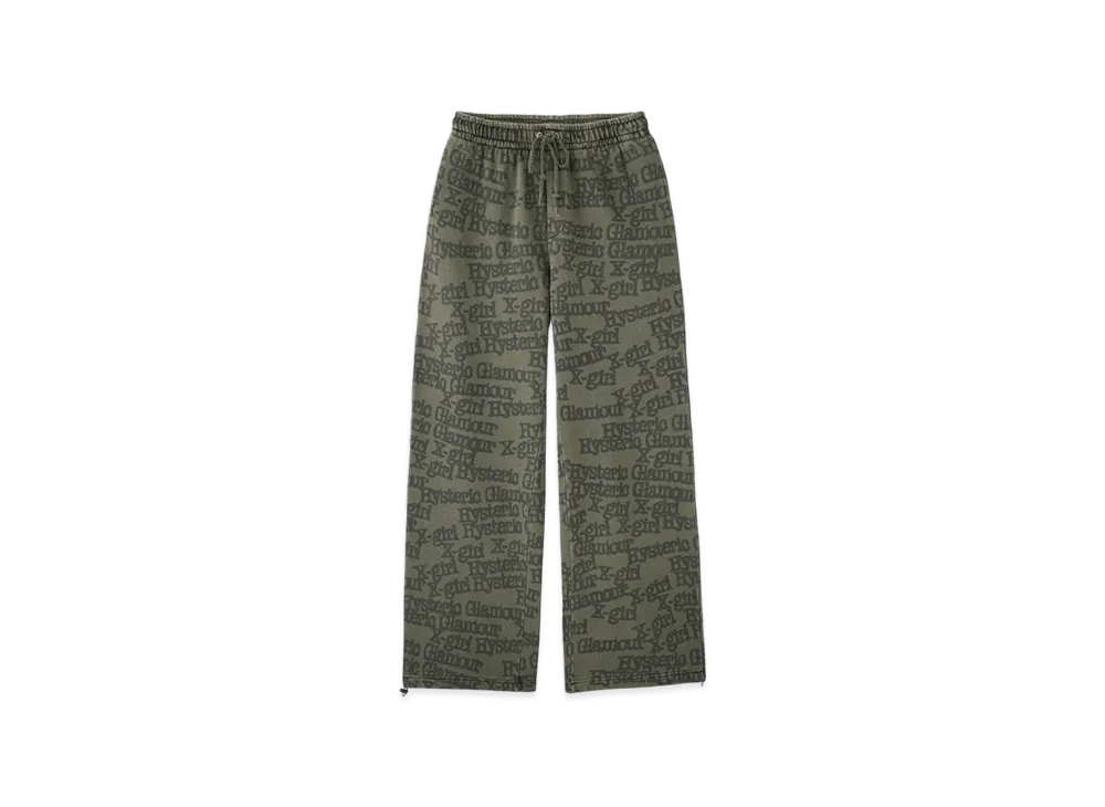 HYSTERIC GLAMOUR x X-Girl Sweatpants "Green"