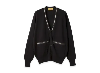 HYSTERIC GLAMOUR Studded Cardigan "Black"