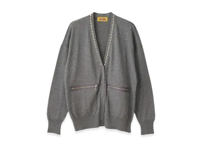 HYSTERIC GLAMOUR Studded Cardigan "Top Gray"