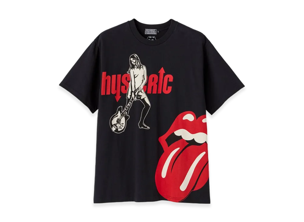 HYSTERIC GLAMOUR x The Rolling Stones Hysteric Girl & Tongue T-Shirt "Black"
