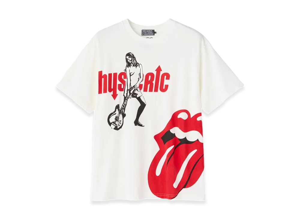 HYSTERIC GLAMOUR x The Rolling Stones Hysteric Girl & Tongue T-Shirt "White"