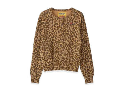 HYSTERIC GLAMOUR Leopard Print Cardigan "Beige"