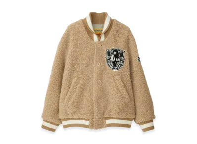 HYSTERIC GLAMOUR Hysteric College Emblem Stadium Jacket "Beige"