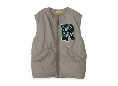 HYSTERIC GLAMOUR HYS Rock Emblem Oversize Vest "Gray"