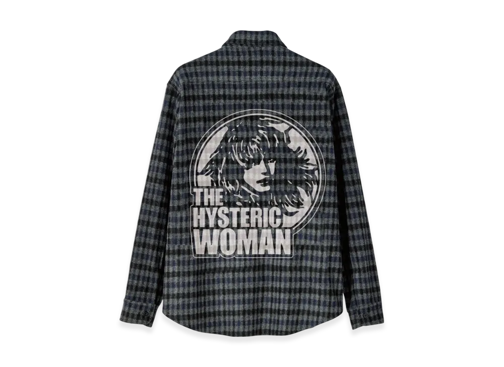HYSTERIC GLAMOUR The Hysteric Woman Work Shirt "Navy"