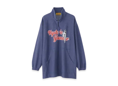 HYSTERIC GLAMOUR Varsity Script Oversized Pullover "Navy"