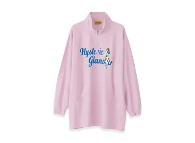 HYSTERIC GLAMOUR Varsity Script Oversized Pullover "Pink"