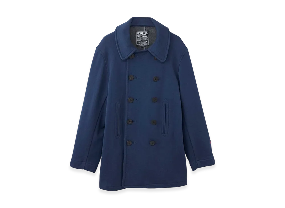 HYSTERIC GLAMOUR Triangle Woman Patch P Coat "Navy"