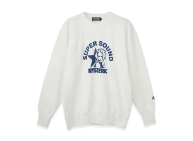 HYSTERIC GLAMOUR Super Sound Heavy Weight Sweatshirt "White"