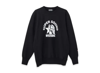 HYSTERIC GLAMOUR Super Sound Heavy Weight Sweatshirt "Black"