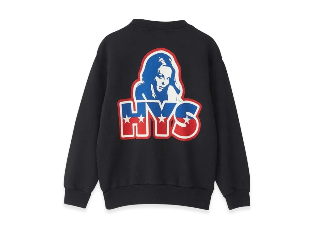 HYSTERIC GLAMOUR Joey Hysteric HYS Star Sweatshirt Kids "Black"