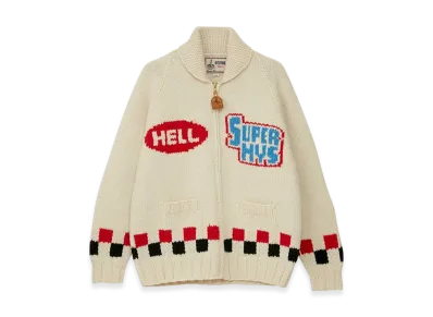 HYSTERIC GLAMOUR Super HYS Woven Cowichan "White"