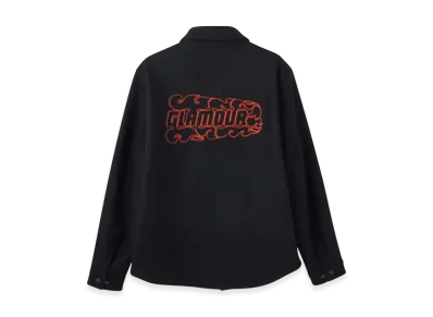 HYSTERIC GLAMOUR Fire Logo Embroidery CPO Jacket "Black"