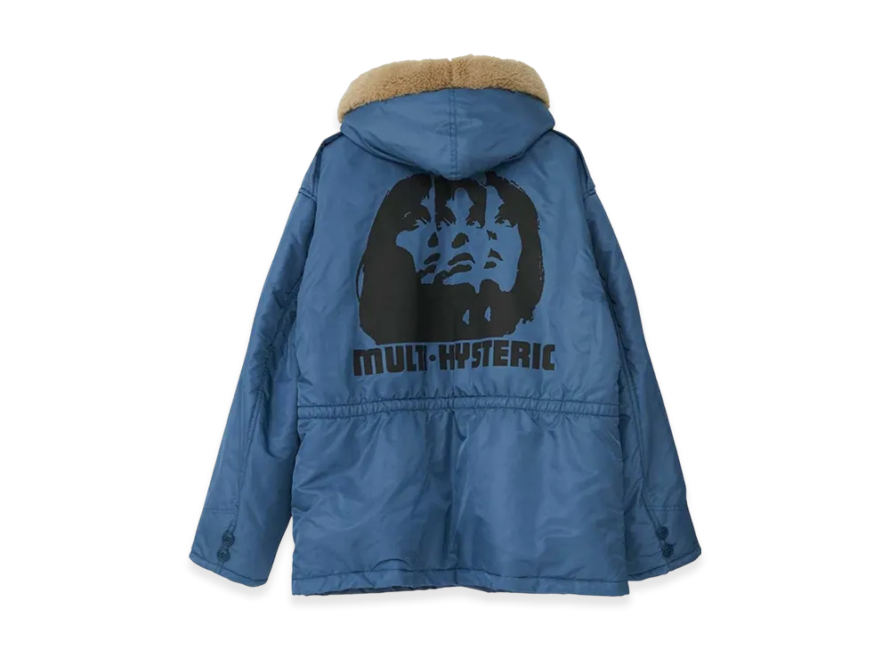 HYSTERIC GLAMOUR Multi Hysteric B-9 Coat "Navy"