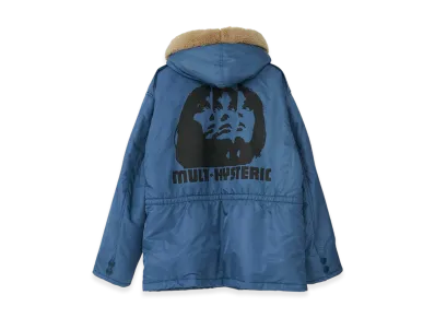 HYSTERIC GLAMOUR Multi Hysteric B-9 Coat "Navy"