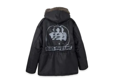 HYSTERIC GLAMOUR Multi Hysteric B-9 Coat "Black"