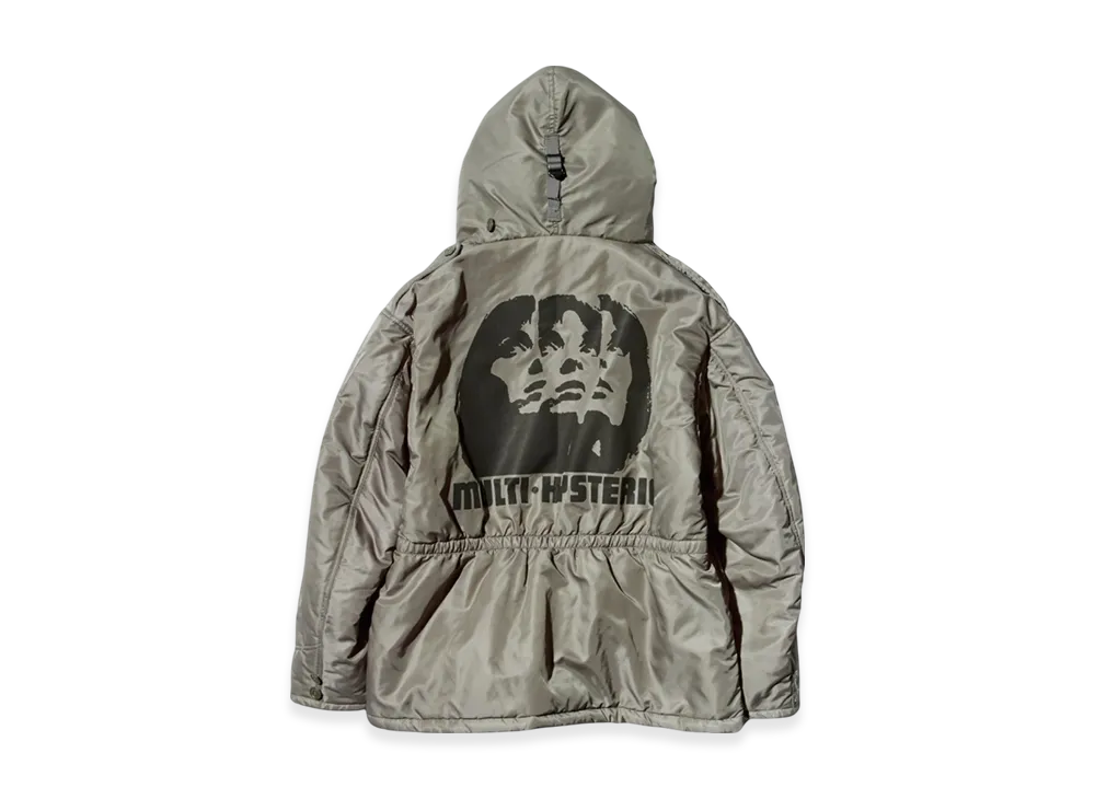 HYSTERIC GLAMOUR Multi Hysteric B-9 Coat "Gray"