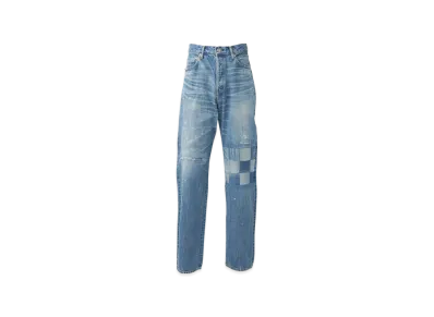 HYSTERIC GLAMOUR LKP Processing 60's XX Denim Straight Pants "Light Indigo Blue"