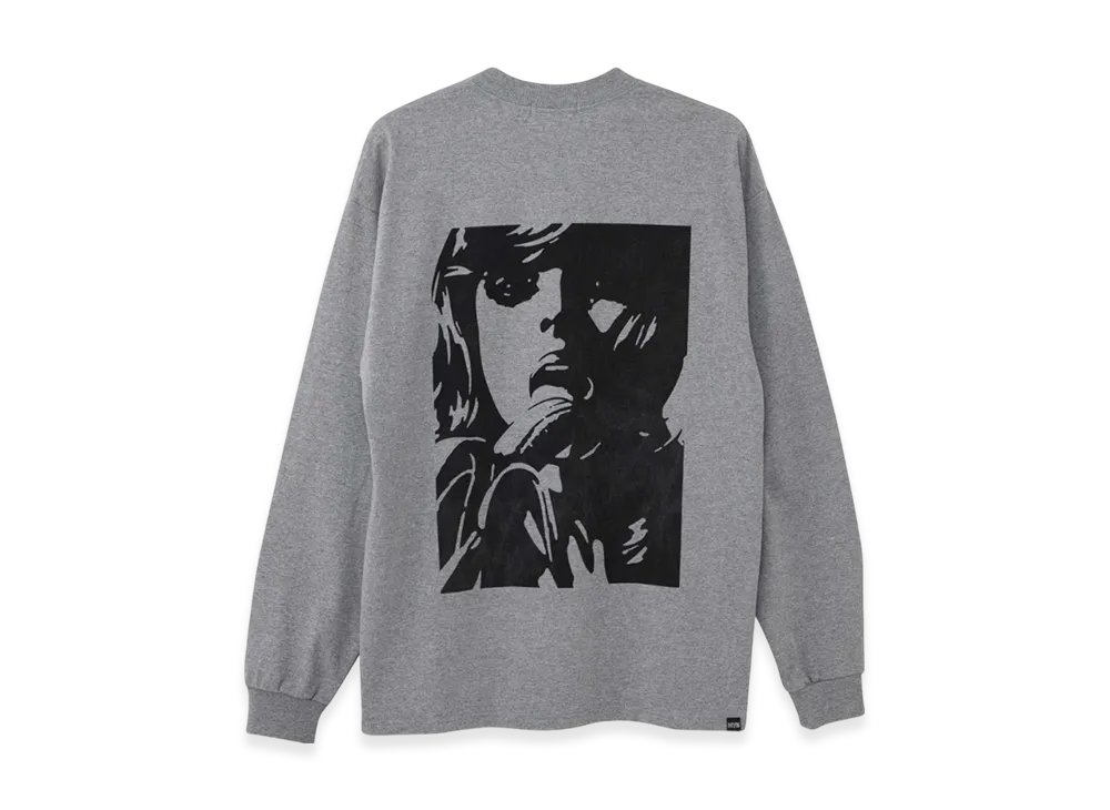 HYSTERIC GLAMOUR Banana LS T-Shirt "Top Gray"