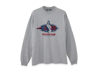 HYSTERIC GLAMOUR Hysteric Airline LS T-Shirt "Top Gray"