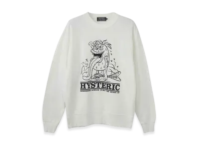HYSTERIC GLAMOUR SBM Flying V Sweatshirt "White"