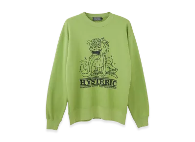 HYSTERIC GLAMOUR SBM Flying V Sweatshirt "Green"