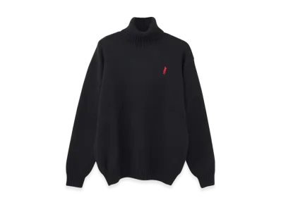 HYSTERIC GLAMOUR Hysteric Times Embroidery Turtleneck Sweater "Black"