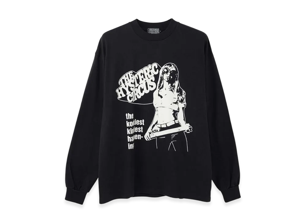 HYSTERIC GLAMOUR Hysteric Circus LS T-Shirt "Black"