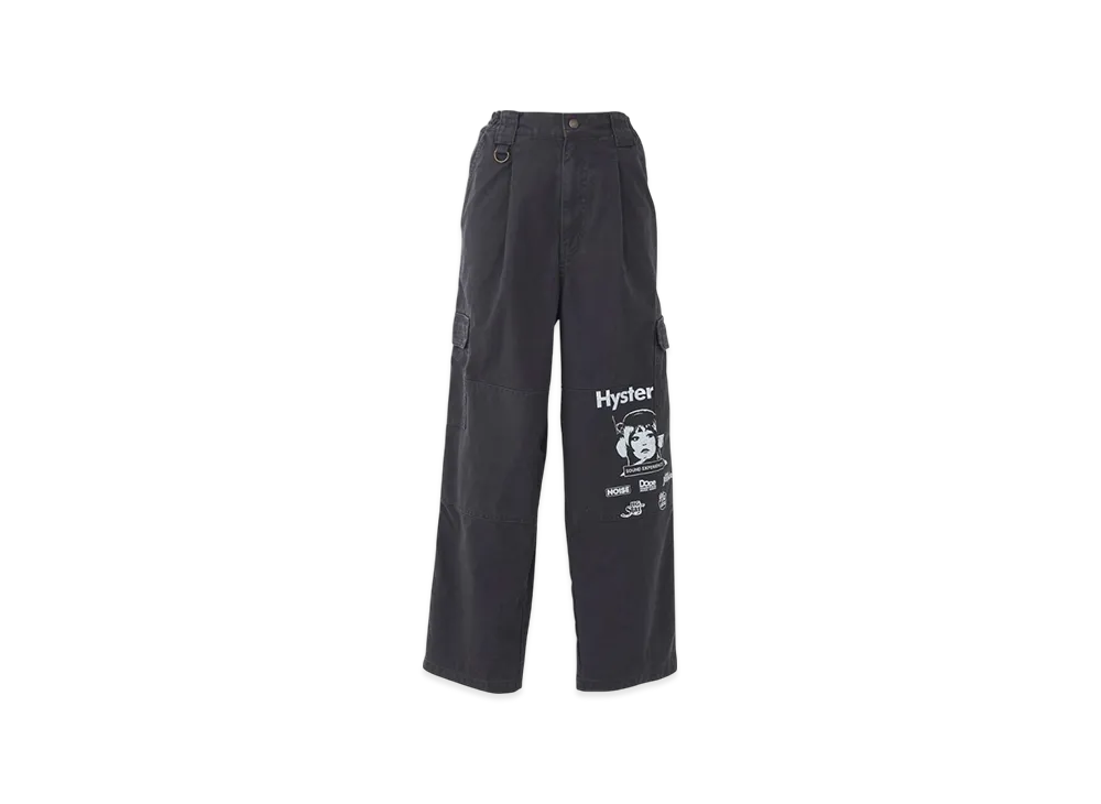 HYSTERIC GLAMOUR Sound Experience Cargo Pants "Charcoal Gray"