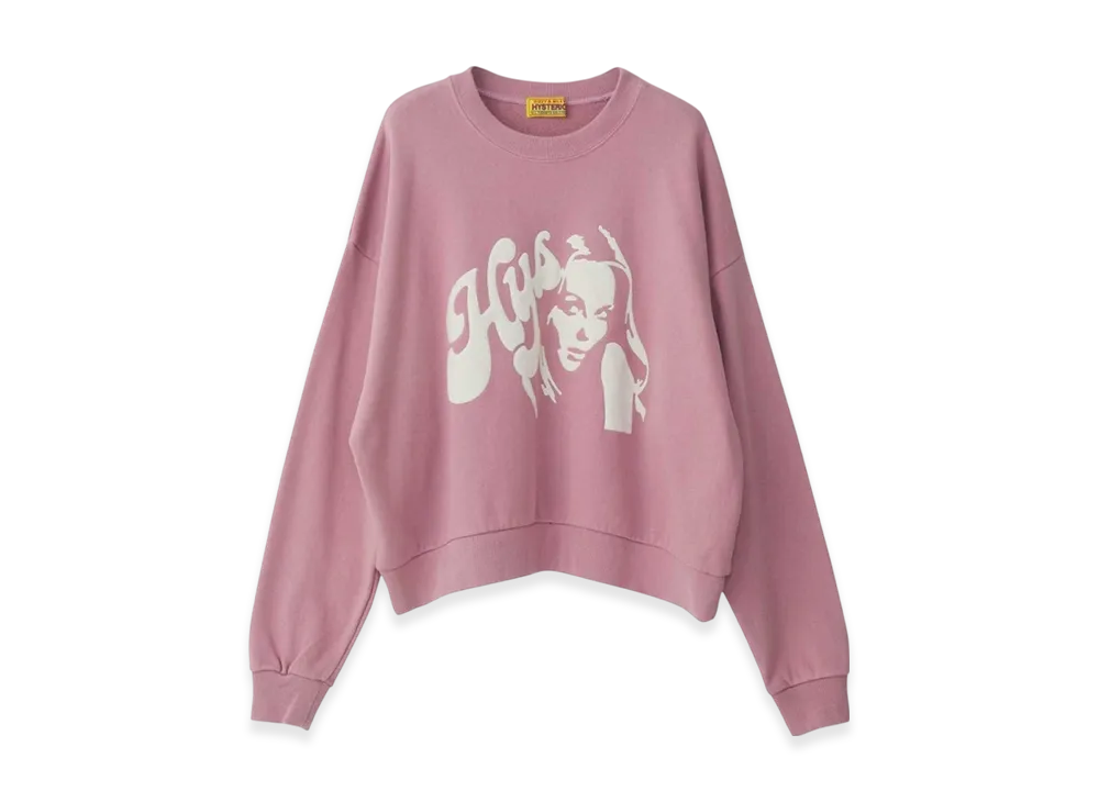 HYSTERIC GLAMOUR Hysteric Applique Oversized Sweatshirt "Pink"