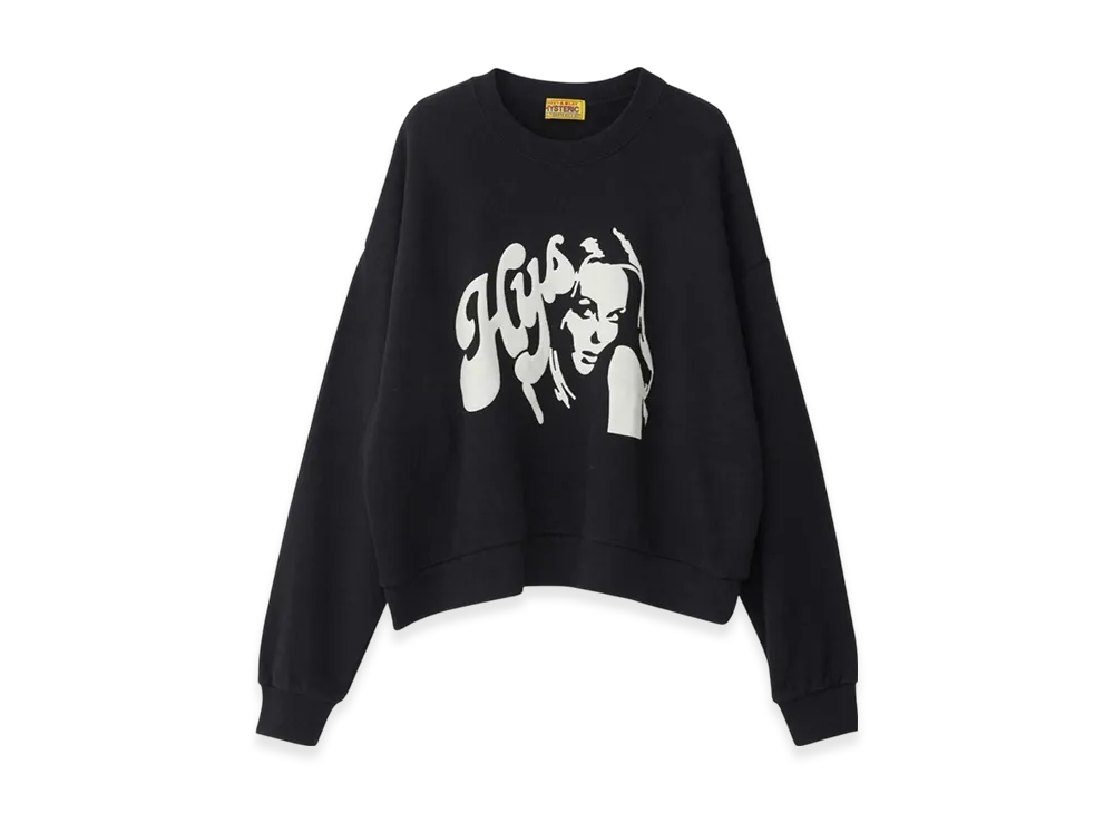 HYSTERIC GLAMOUR Hysteric Applique Oversized Sweatshirt "Black"