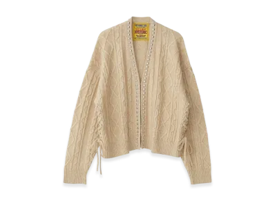 HYSTERIC GLAMOUR Studded Cardigan "Beige"