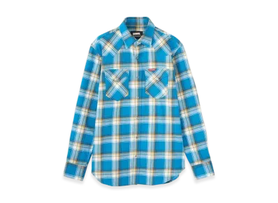 HYSTERIC GLAMOUR x Sonic Youth Goo Embroidery Western Shirt "Blue/Multicolor"