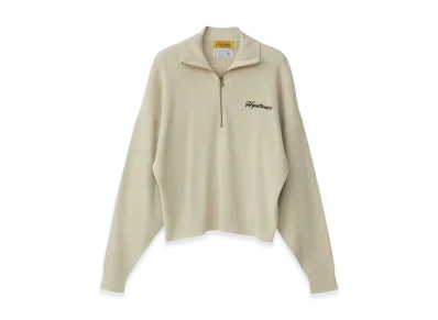 HYSTERIC GLAMOUR Hysteric Motel Half Zip Pullover "Beige"