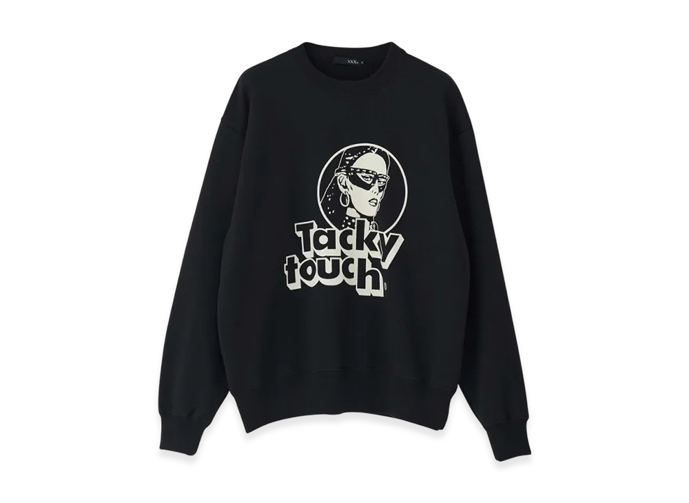 HYSTERIC GLAMOUR Tacky Touch Sweatshirt "Black"
