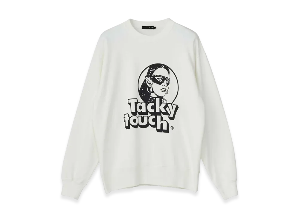 HYSTERIC GLAMOUR Tacky Touch Sweatshirt "White"