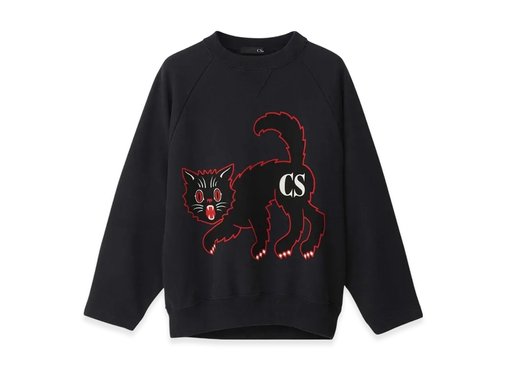 HYSTERIC GLAMOUR Cat Sweatshirt "Black"