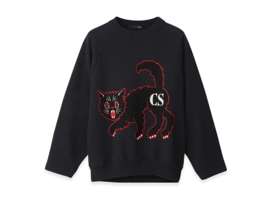 HYSTERIC GLAMOUR Cat Sweatshirt "Black"